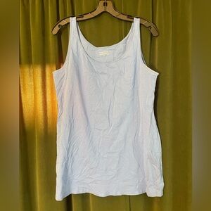 Eileen Fisher Powder Blue Scoop Neck Tank